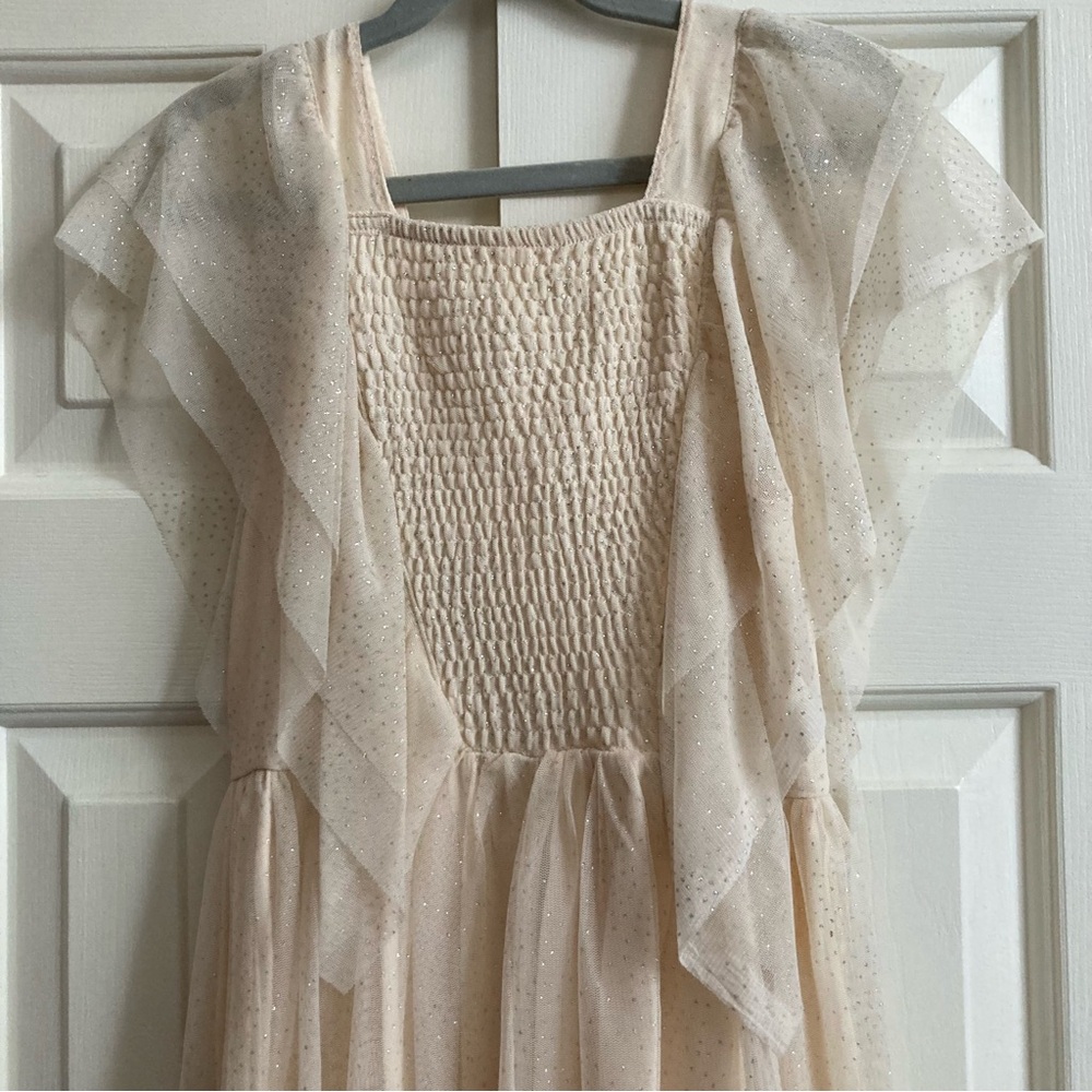Zara Sparkling Cream Kids Dress